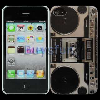 Radio cassette player Hard Cover Case Skin for Apple iPhone 4 4G 4S 