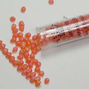  Orange Ab Transparent Matte Miyuki 3.4mm Fringe Seed Bead 