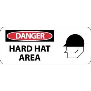 SA6 to 104R   Danger, Hard Hat Area , 7 X 17, .050 Rigid Plastic 