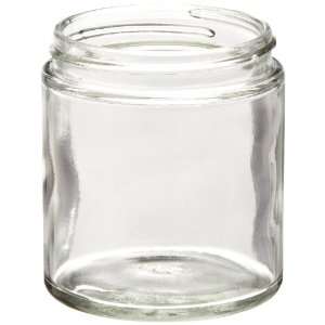 com Qorpak GLA 00857 Glass Clear Straight Sided Round Bottle with 58 