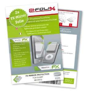  2 x atFoliX FX Mirror Stylish screen protector for Sharp HR 