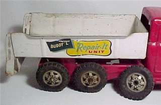 Vintage Buddy L Repair it Unit Tow Truck Wrecker Toy Pressed Steel 