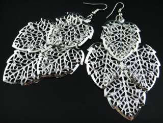   Wholesale Lots Fashion 45 Pairs Mix Style Silver Tone Earrings Z120517