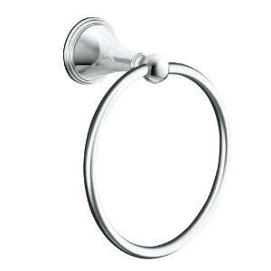    CP Finial Traditional Towel Ring, Polished Chrome