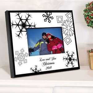  Personalized Nostalgic Holiday Snowflake Frame