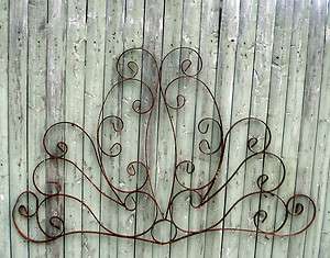 48 Wrought Iron Lindsey Wall Decor   Solid Metal   Several Colors 