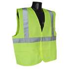 safety vest poly lime green with 3m reflective stripes large