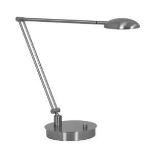  Mondoluz 10011 BP Vital   Three Light Table Lamp, Brushed 