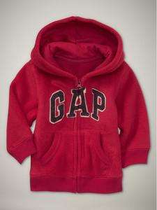 NWT Baby Gap Boys Fleece Arch Logo Hoodie  