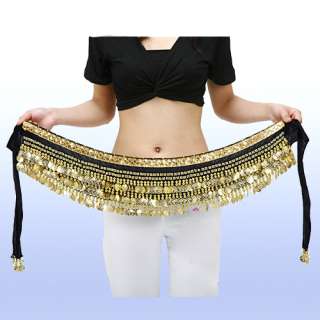 Hot 250 coins velvet belly dance dancing costumes waist chain hip 
