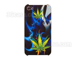 Marijuana Leaf Cannabis Case for iPhone 4 Hard Cover 4G  