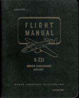 25 J Mitchell Flight Manual North American Aviation WWII Pilot 