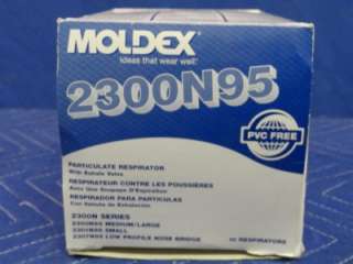 MOLDEX 2300N95 Particulate Respirator Medium/Large 10 in Box NEW 