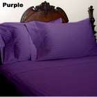   600 Thread Count Egyptian Cotton Stripe Purple Full/Queen Duvet Set