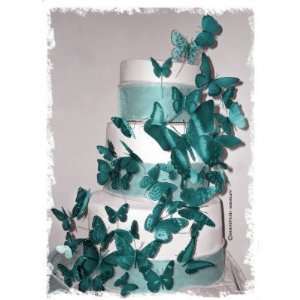 3D Butterfly Wedding Cake Topper Set Multi Sized (36x Butterflies) ANY 