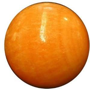 Calcite Ball 11 Golden Orange Sphere Crystal Healing Energy Display 
