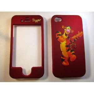  Tigger Red iPhone 4 4G 4S Faceplate Case Cover Snap On 