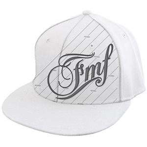  FMF Apparel Fancy Flexfit Hat   Small/Medium/White 