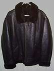 SHEARLING JACKET B 3 STYLE BOMBER FLIGHT JKT SUPER WARM BLACK SZ LARGE