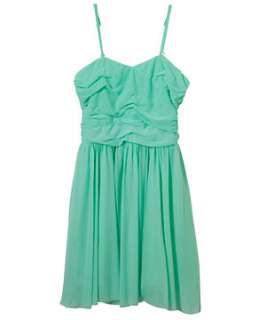 Mint Green (Green) Teens Green Mesh Sweetheart Dress  243583637  New 