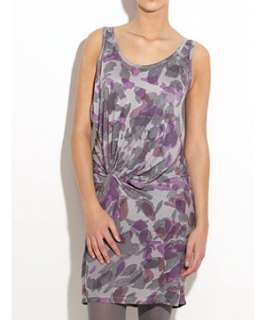 Grey (Grey) Only Printed Side Ruched Dress  233558204  New Look