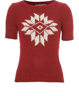 Red (Red) Snowflake Jumper  203017260  New Look