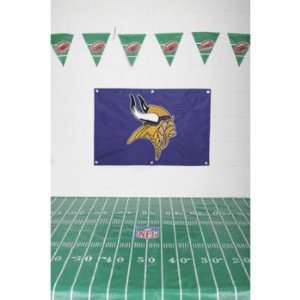 Vikings Party Animal NFL Tailgate Tablecloth & Banners  
