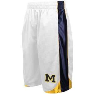 Michigan Wolverines White Vector Workout Shorts (Small)  