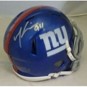  Mathias Kiwanuka Autographed/Hand Signed New York Giants 