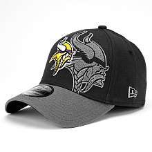   New Era Minnesota Vikings Classic 39THIRTY® Black Structured Flex Hat