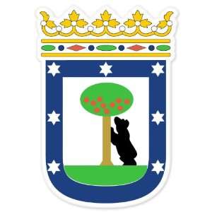  MADRID Spain Coat of Arms bumper sticker decal 4 x 6 