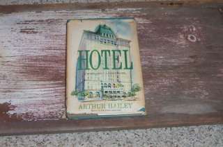 1965 Hotel by Arthur Hailey  
