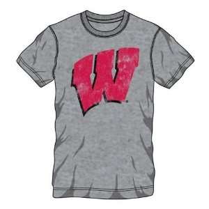   of Wisconsin Badgers Mens Vintage Style T Shirt