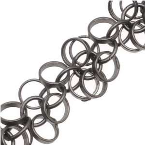  Matte Black Color 5mm Donut Circle Charm Chain   Bulk By 