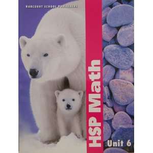  HSP Math Unit 6 Books