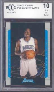 2004 05 bowman #129 DWIGHT HOWARD rc rookie BGS BCCG 10  