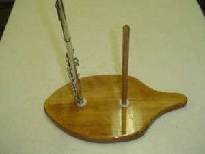 HARDWOOD FLUTE PICCOLO STAND MADE BY TJ WOODWORM  