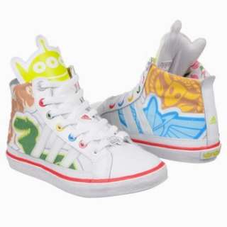 Athletics adidas Kids Disney Toy Story Hi Pre White/Slime/Blue Shoes 