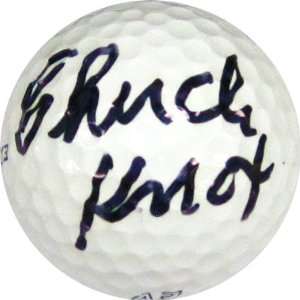  Chuck Knox Autographed/Hand Signed Golf Ball Sports 