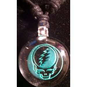   Garcia Dancing Bear Steal Your Face Pendant on Cord 