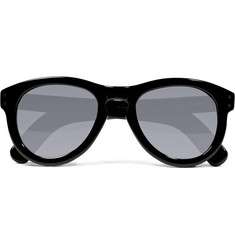 Cutler and Gross Black Rounded Acetate Sunglasses