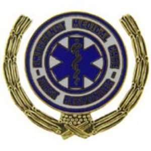 1st Responder EMS Logo with Wreath Pin 1