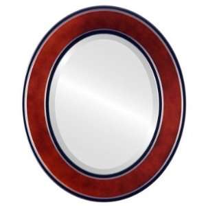  Montreal Oval in Rosewood Mirror and Frame