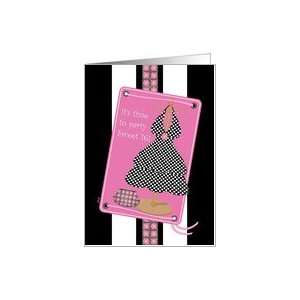  Sweet 16 Party Invitation Dress Pink Black Card Toys 