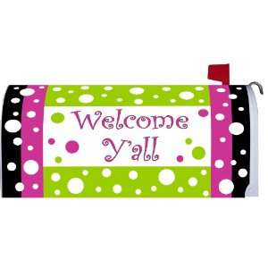   Welcome Yall Dots & Stripes Mailbox Makeover Patio, Lawn & Garden