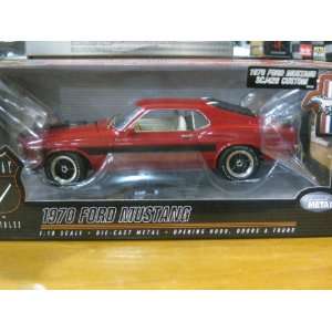  1970 Ford Mustang SCJ428 Custom Red Diecast 118 Scale 