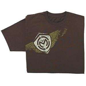  Moose Racing Wings T Shirt   Medium/Brown Automotive