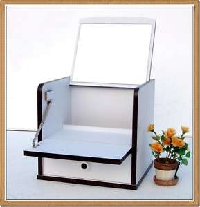 Beauty Dresser Dressing Table Vanity Makeup Box (White)  