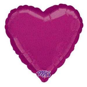  18 Fuchsia Dazzler Heart Balloon