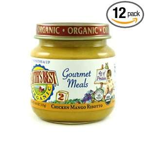 Earths Best Organic 2nd Gourmet Meals Chicken Mango Risotto, 4 Ounce 